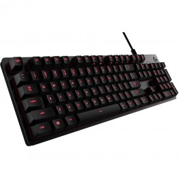 Tastatura gaming Logitech G413 Carbon Red , Mecanica , Romer-G , Iluminare LED Rosie